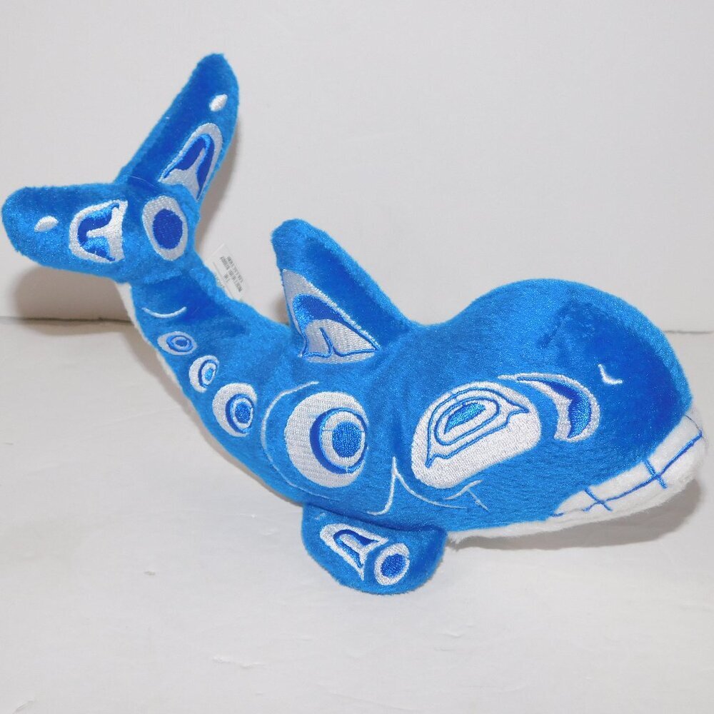 Native Explore Northern Buddies Luna the Whale 9.5"  Plush Haida Eric Parnell